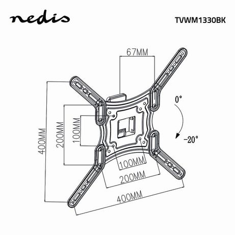 SOPORTE NEDIS TVWM1330BK 23-55 PARED - Imagen 10 de 10 SOPORTE NEDIS TVWM1330BK 23-55 PARED - Imagen 10 de 10