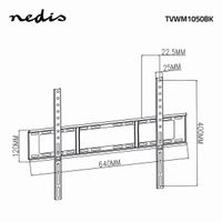 Miniatura 12 de SOPORTE NEDIS TVWM1051BK 37 -70" PARED