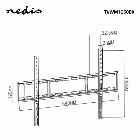 SOPORTE NEDIS TVWM1051BK 37 -70" PARED - Imagen 12 de 12 SOPORTE NEDIS TVWM1051BK 37 -70" PARED - Imagen 12 de 12