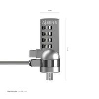 Miniatura 4 de Aisens Cable Seguridad  cerradura combinacion 1.5M