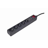 Miniatura 2 de PROTECTOR CONTRA SOBRETENSIONES GEMBIRD 5 ENCHUFES 4 5 M NEGRO