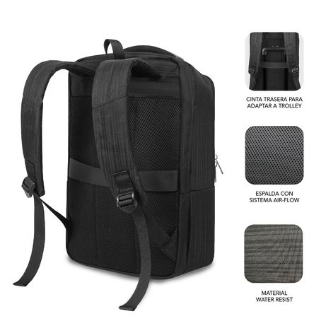 MOCHILA PORTATIL 16´´ SUBBLIM NEGRA - Imagen 4 de 6 MOCHILA PORTATIL 16´´ SUBBLIM NEGRA - Imagen 4 de 6