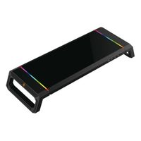 Miniatura 2 de SOPORTE SOBREMESA GAMING CONCEPTRONIC PARA MONITOR ERGONOMICO HUB USB 2.0 LUZ RGB