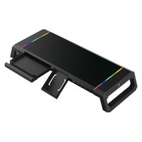 Miniatura 3 de SOPORTE SOBREMESA GAMING CONCEPTRONIC PARA MONITOR ERGONOMICO HUB USB 2.0 LUZ RGB