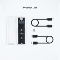 Miniatura 3 de CAJA SSD TOOQ M.2 TQE-2200 USB3.1 GEN NGFF/NVME TRANSPARENTE RGB USB-C