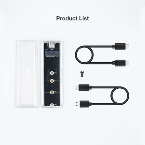 CAJA SSD TOOQ M.2 TQE-2200 USB3.1 GEN NGFF/NVME TRANSPARENTE RGB USB-C - Imagen 3 de 4 CAJA SSD TOOQ M.2 TQE-2200 USB3.1 GEN NGFF/NVME TRANSPARENTE RGB USB-C - Imagen 3 de 4
