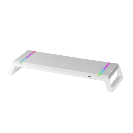 STAND DE SOBREMESA PARA MONITORES MAS GAMING MGS-ONE WIHTE AJUSTABLE A 3 TAMANOS PUERTO USB 2.0 WHITE - Imagen 1 de 1 STAND DE SOBREMESA PARA MONITORES MAS GAMING MGS-ONE WIHTE AJUSTABLE A 3 TAMANOS PUERTO USB 2.0 WHITE - Imagen 1 de 1