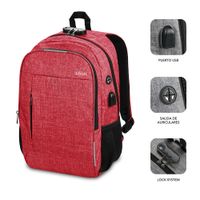 Miniatura 3 de MOCHILA PORTATIL 16´´ SUBBLIM URBAN LOCK RED