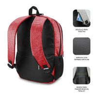 Miniatura 4 de MOCHILA PORTATIL 16´´ SUBBLIM URBAN LOCK RED