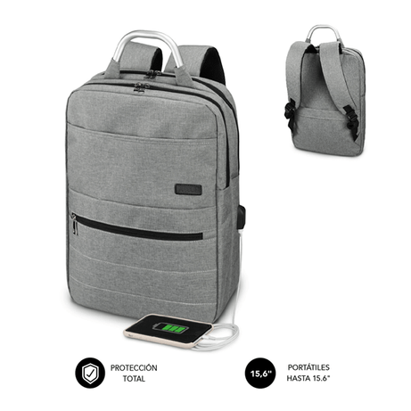 MOCHILLA PORTATIL 15,6´´ SUBBLIM GREY - Imagen 1 de 6 MOCHILLA PORTATIL 15,6´´ SUBBLIM GREY - Imagen 1 de 6