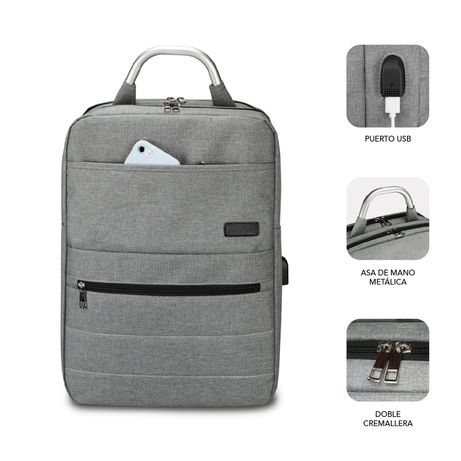 MOCHILLA PORTATIL 15,6´´ SUBBLIM GREY - Imagen 3 de 6 MOCHILLA PORTATIL 15,6´´ SUBBLIM GREY - Imagen 3 de 6