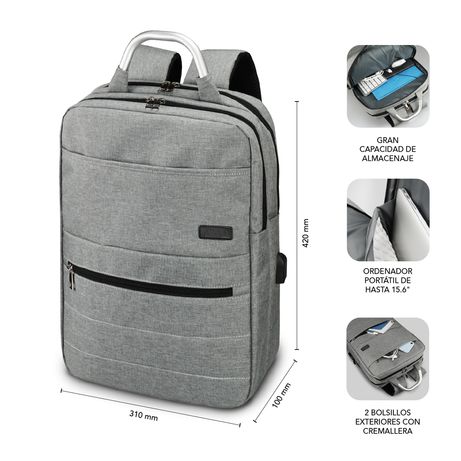 MOCHILLA PORTATIL 15,6´´ SUBBLIM GREY - Imagen 5 de 6 MOCHILLA PORTATIL 15,6´´ SUBBLIM GREY - Imagen 5 de 6