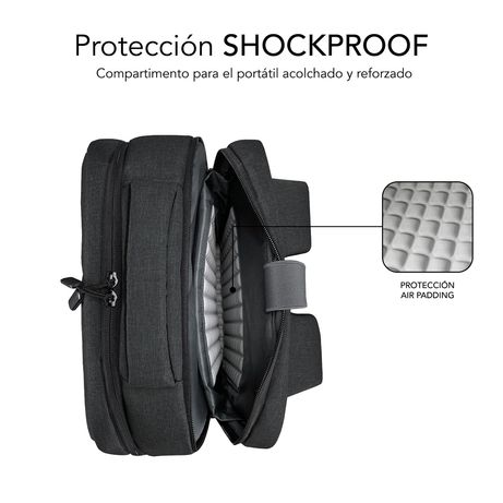 MOCHILA PORTATIL 15,6´´ SUBBLIM GREY - Imagen 6 de 7 MOCHILA PORTATIL 15,6´´ SUBBLIM GREY - Imagen 6 de 7