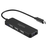 Miniatura 1 de APPROX Hub USB Tipo-C 3USB 2.0 + 1Puerto USB 3.0