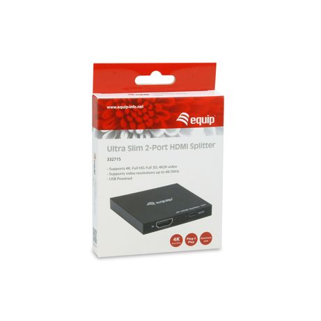 SPLITTER HDMI 1.4 ULTRASLIM 2 PUERTOS EQUIP - Imagen 7 de 7 SPLITTER HDMI 1.4 ULTRASLIM 2 PUERTOS EQUIP - Imagen 7 de 7