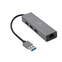 Miniatura 1 de ADAPTADOR DE RED GEMBIRD USB AM GIGABIT CON HUB DE 3 PUERTOS USB 3.0
