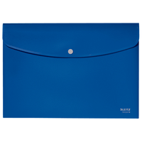 Miniatura 1 de SOBRES POLIPROPILENO OPACO A4 CON BROCHE BOTON RECYCLE AZUL LEITZ 46780035