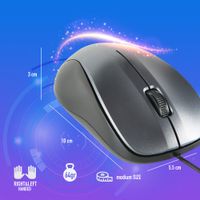 Miniatura 9 de MOUSE NGS CREW GRAY CON CABLE DE 1200 DPI