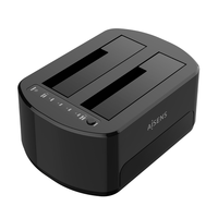 Miniatura 1 de ESTACION DOCKING AISENS DOBLE ASDS-D03B SATA 2.5 3.5 A USB 3.0 3.1 GEN1 CLONE