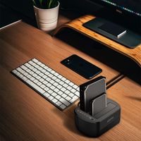 Miniatura 7 de ESTACION DOCKING AISENS DOBLE ASDS-D03B SATA 2.5 3.5 A USB 3.0 3.1 GEN1 CLONE