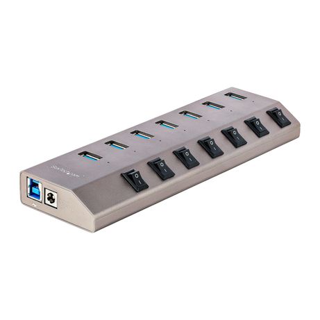 HUB CONCENTRADOR USB-C DE 7 PUERTOS CON INTERRUPTOR ES - Imagen 2 de 7 HUB CONCENTRADOR USB-C DE 7 PUERTOS CON INTERRUPTOR ES - Imagen 2 de 7