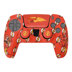PS5 DC CUSTOM KIT FLASH FR-TEC SILICONA + GRIPS + STICKER P S5
