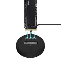 Miniatura 4 de AISENS USB-C Dock M.2 (NGFF) ASUC-M2D013-BK SATA/NVMe A USB3.1 Gen2, Negra