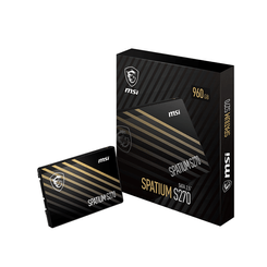 MSI  SPATIUM S270 SATA 2.5 960GB  SSD 960GB 2.5"  500MB/s 6Gbit/s  Serial ATA III